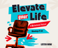 Elevate Life Podcast Facebook Post Design