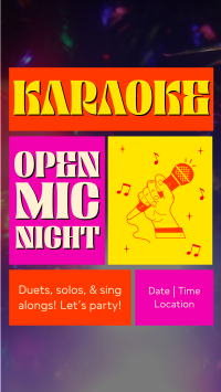 Karaoke Open Mic Instagram Reel Image Preview