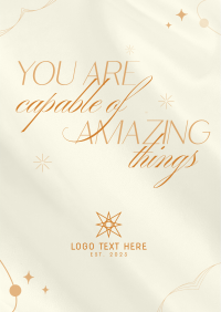 You Are Amazing Flyer Design