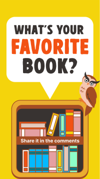 Q&A Favorite Book Instagram story Image Preview