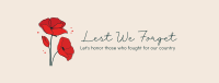 Lest We Forget Facebook cover Image Preview