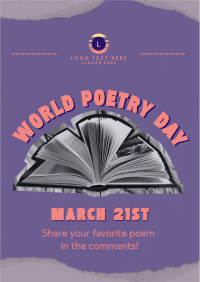 Poetry Day Book Flyer Image Preview