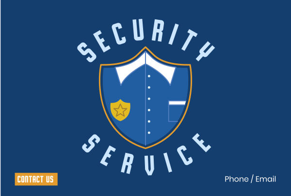 Security Uniform Badge Pinterest Cover Design Image Preview