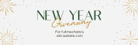 Sophisticated New Year Giveaway Twitter Header Design