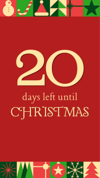 Modern Christmas Countdown Instagram Story Design