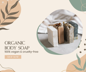 Organic Body Soap Facebook post Image Preview