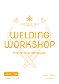 Welding Tools Workshop Poster Design