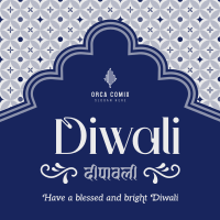 Blessed Bright Diwali Linkedin Post Image Preview