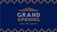 Art Deco Grand Opening Facebook Event Cover Design