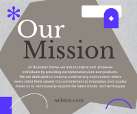 Stylish Our Mission Facebook Post Design