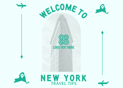 New York Travel  Postcard