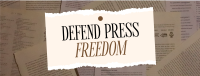 Defend Press Freedom Facebook cover Image Preview