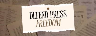 Defend Press Freedom Facebook cover Image Preview
