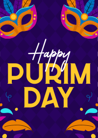 Purim Day Event Flyer Design