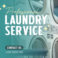 Professional Laundry Service Instagram Post Design
