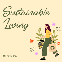 Sustainable Living Instagram Post Design