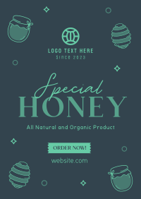 Honey Bee Delight Poster Design