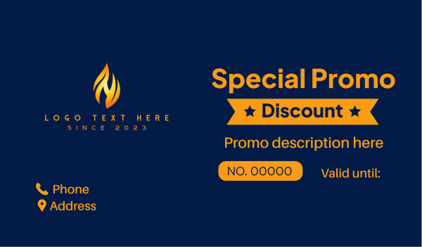 Traditional Star Coupon Business Card Design Image Preview