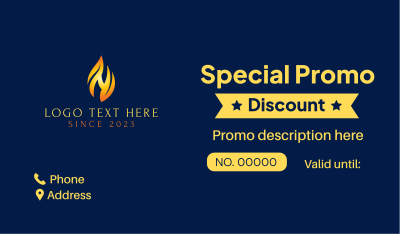 Traditional Star Coupon Business Card