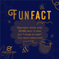 Honey Bees Fact Instagram post Image Preview