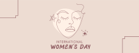 International Women's Day Illustration Facebook cover Image Preview