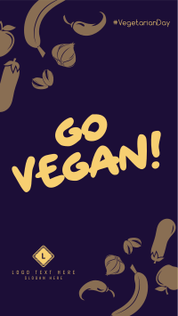 Go Vegan Facebook Story Design