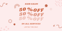 Discount on Salon Services Twitter Post Image Preview