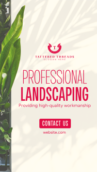 Professional Landscaping  TikTok Video Image Preview