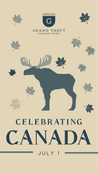 Celebrating Canada Facebook Story Design