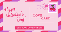 Valentine's Day Postcard Facebook Ad Design