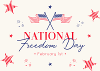 Freedom Day Festivities Postcard Design