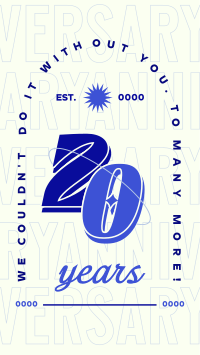 Corporate Work Anniversary TikTok Video Design