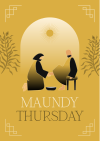 Maundy Thursday Washing of Feet Flyer Image Preview