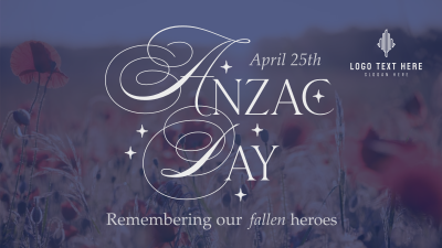 Anzac Day Remembrance Facebook event cover Image Preview