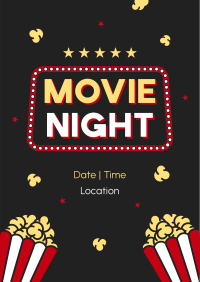 Movies and Popcorn Flyer Design
