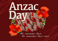 Rustic Anzac Day Postcard Image Preview