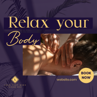Relaxing Body Massage Instagram Post Design