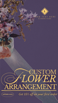 Editorial Flower Service Instagram Reel Design