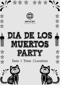 Muerto Cat Party Flyer Image Preview