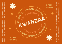 Kwanzaa Festival Postcard Design
