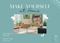Your Own House Postcard Design
