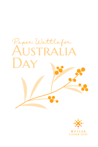 Golden Wattle  for Aussie Day Pinterest Pin Design