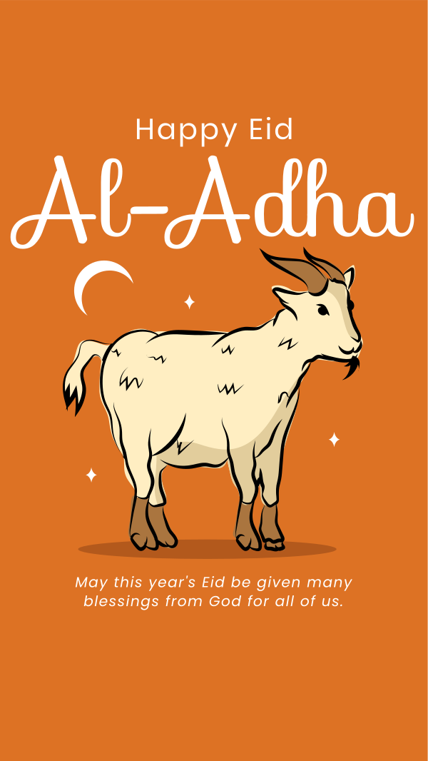Eid Al Adha Goat Instagram Story Design Image Preview