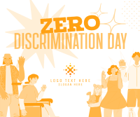 Zero Discrimination Advocacy Facebook Post Design