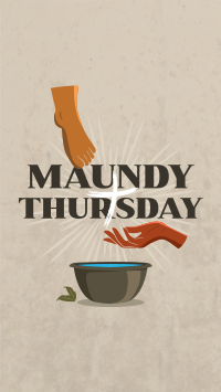 Maundy Thursday Cleansing YouTube Short Design