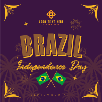 Festive Brazil Independence Instagram Post Design