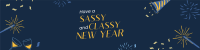Sassy New Year Spirit LinkedIn Banner Design