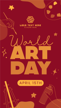 World Art Day Facebook Story Design