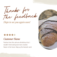Cafe Customer Feedback Instagram post Image Preview