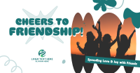 Abstract Friendship Greeting Facebook ad Image Preview